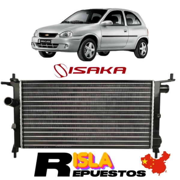 Radiador De Agua Para Chevrolet Corsa 1998 2010 1.6